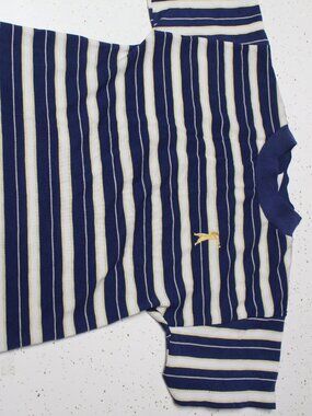 Kids size 6 Blue, Yellow, White Stripe Vintage Buster Brown Polo